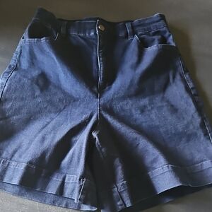Universal Standard Navy Denim Shorts